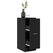 vidaXL Armadietto da Farmacia Nero 30x41x77,5 cm in Truciolato