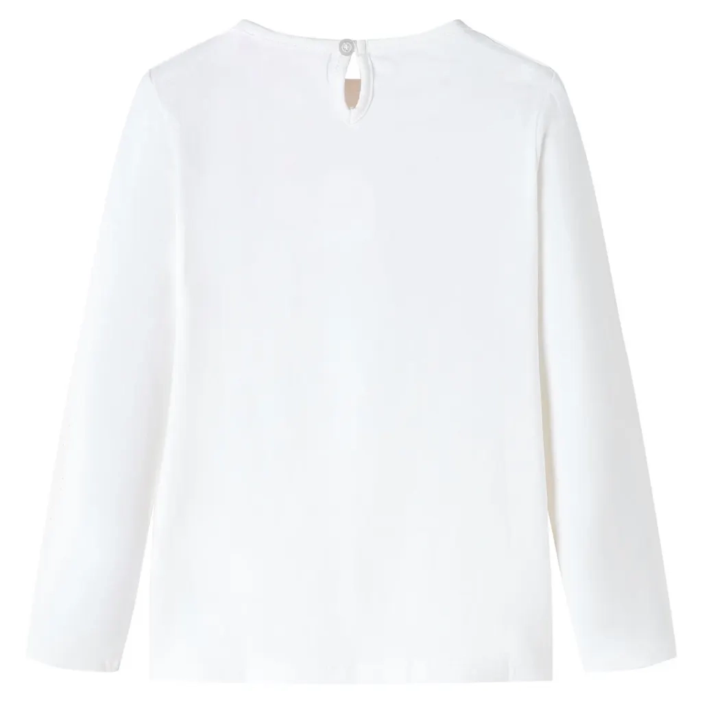Maglietta da Bambino a Maniche Lunghe Ecru 116 13816