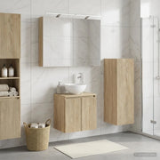 Set di mobili per il bagno 4 pz Rovere Sonoma 3407409