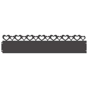 Bordure per prato 30 pz Nero 103 x 0,05 x 22 cm Acciaio CFW4787517
