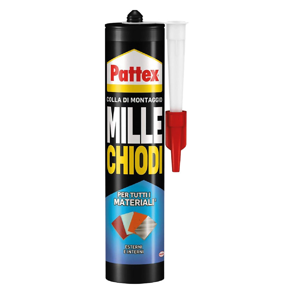 ADESIVO MILLECHIODI 'ESTERNI E INTERNI' gr. 450 - bianco- 12 pezzi  - PATTEX