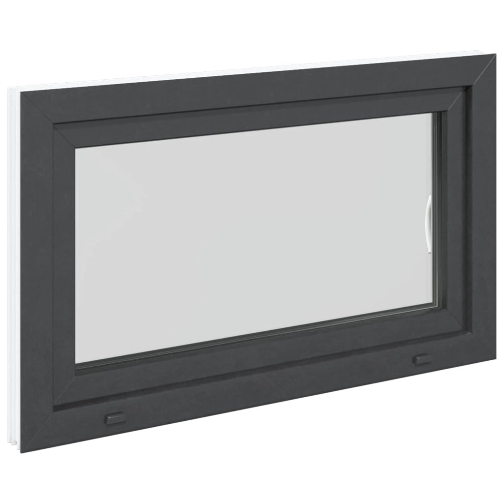 Finestra per Soffitta RISOR 100 x 70 cm PVC e Vetro Antracite CFW3264385