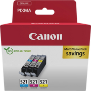 Canon 2934B015 cartuccia d'inchiostro 3 pz Originale Ciano, Magenta, Giallo