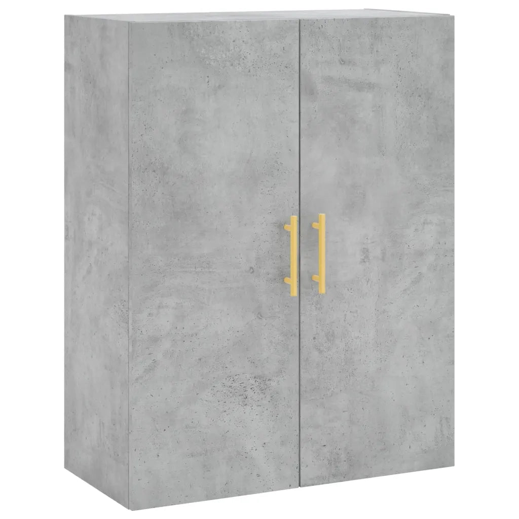 Credenza-Buffet-Armadio da cucina Grigio Cemento 69,5x34x180 cm in Legno Multistrato 444867