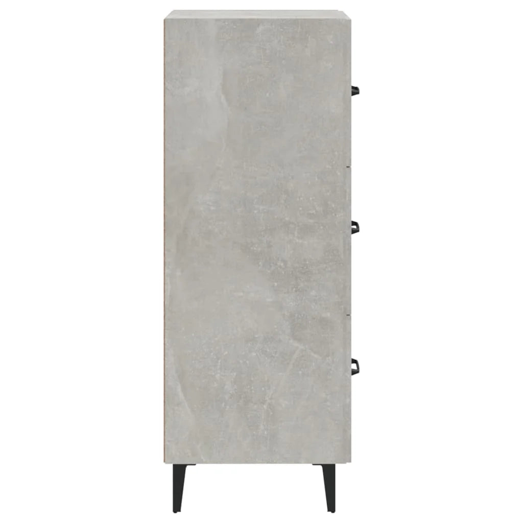 Buffet credenza cassettiera armadio mobile contenitore organizer per cucina soggiorno salotto 34,5 x 34 x 90 cm legno ingegnerizzato grigio 02_0031901