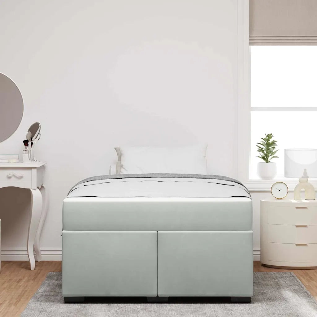 Struttura del letto Grigio chiaro 120 x 190 cm Tessuto 3399278