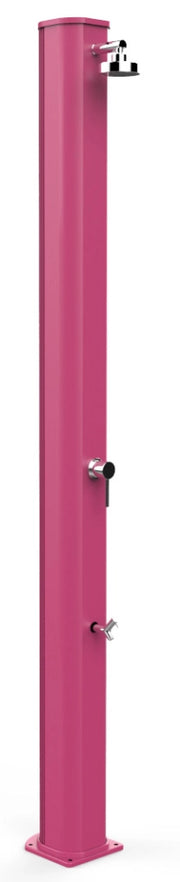 Doccia Solare da Giardino 40L Miscelatore e Lavapiedi Arkema Big Jolly Fuxia