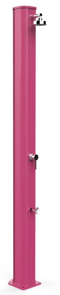 Doccia Solare da Giardino 40L Miscelatore e Lavapiedi Arkema Big Jolly Fuxia