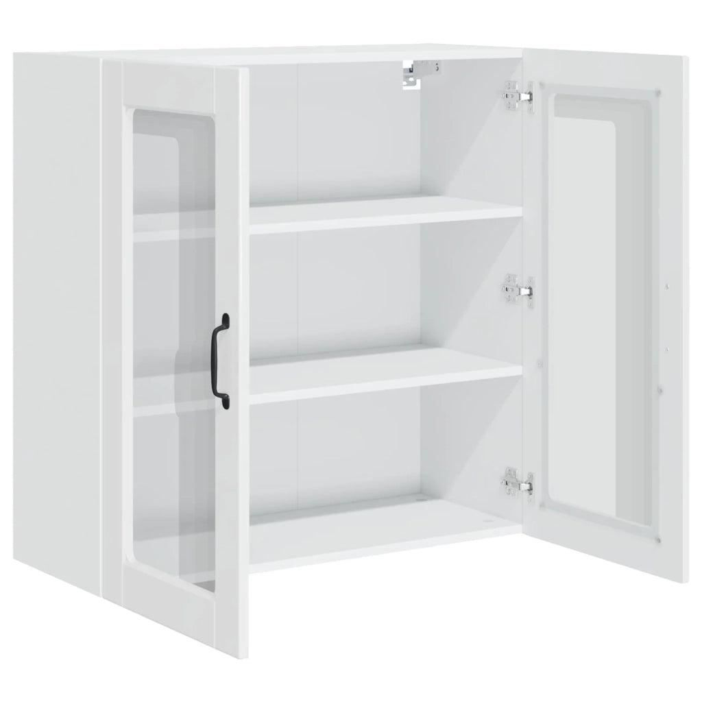Mobile da cucina con lo scaffale-Armadio da cucina Bianco Lucido 80 x 31 x 80 cm 480176