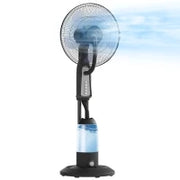 Ventilatore Nebulizzatore a 3 Velocità, Oscillazione 75° e Nebulizzazione Regolabile, Nero