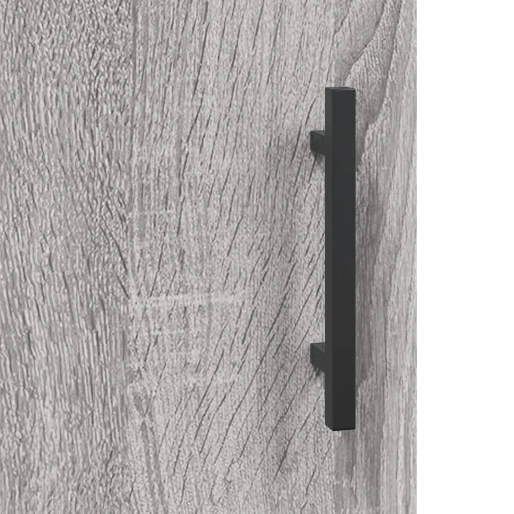 Buffet credenza cassettiera armadio mobile contenitore organizer cucina soggiorno salotto rovere Sonoma alto 69,5 x 31 x 115 cm legno ingegnerizzato grigio 02_0035388