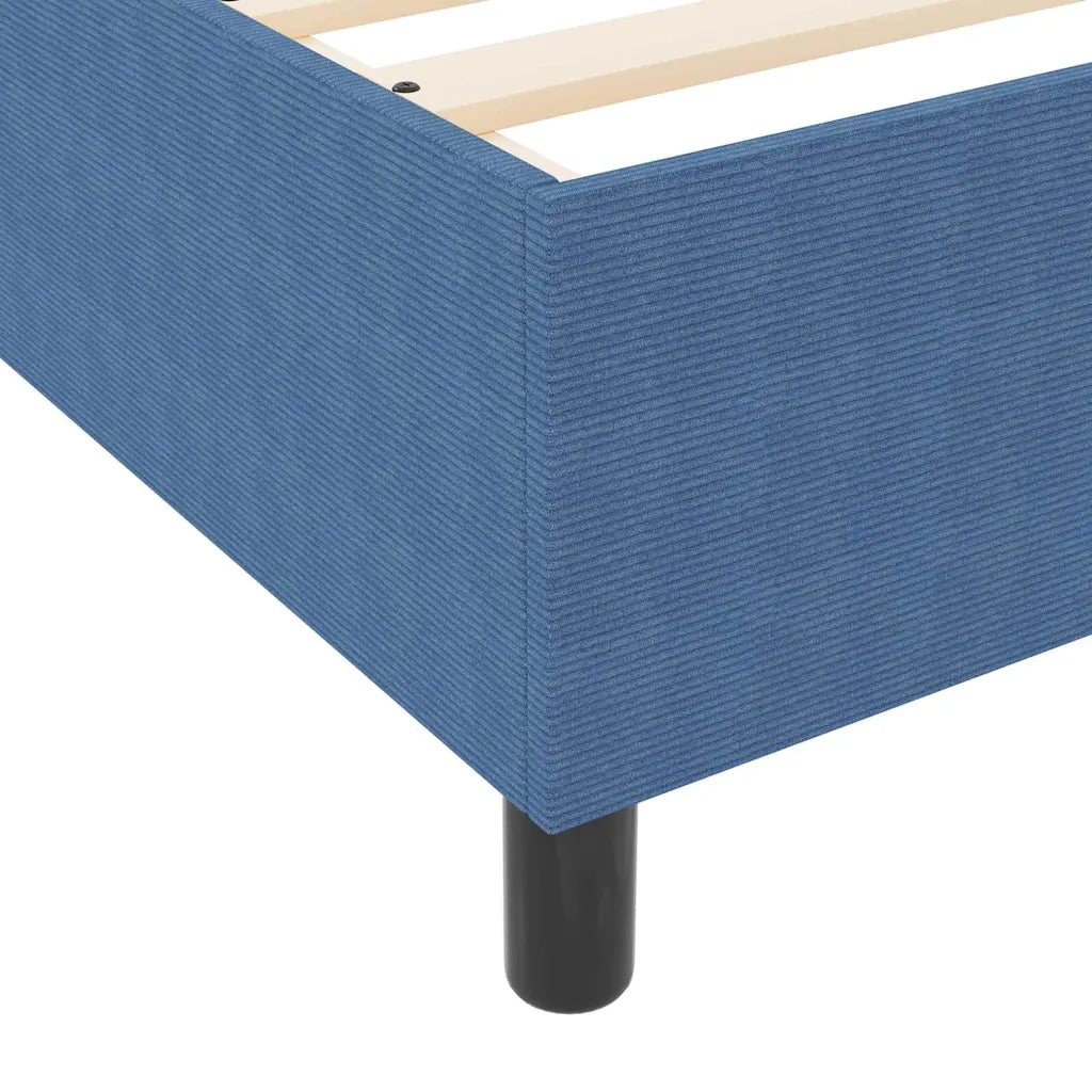 Struttura letto piattaforma-Giroletto-Rete del Letto Blu 90 x 190 cm Tessuto in Cords