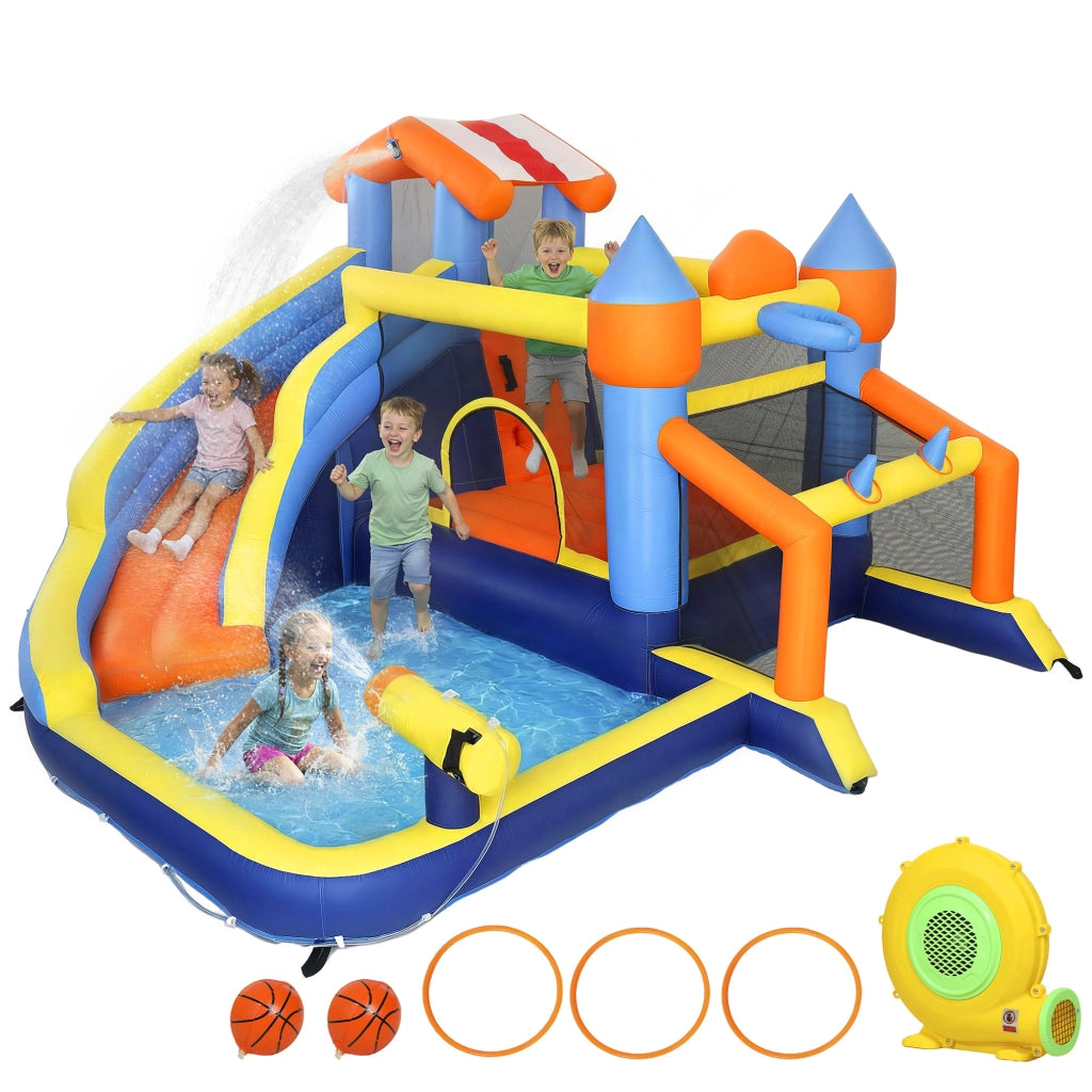 Castello gonfiabile acquatico 8 in 1 ¨C zephmum ¨C con soplador 550W
