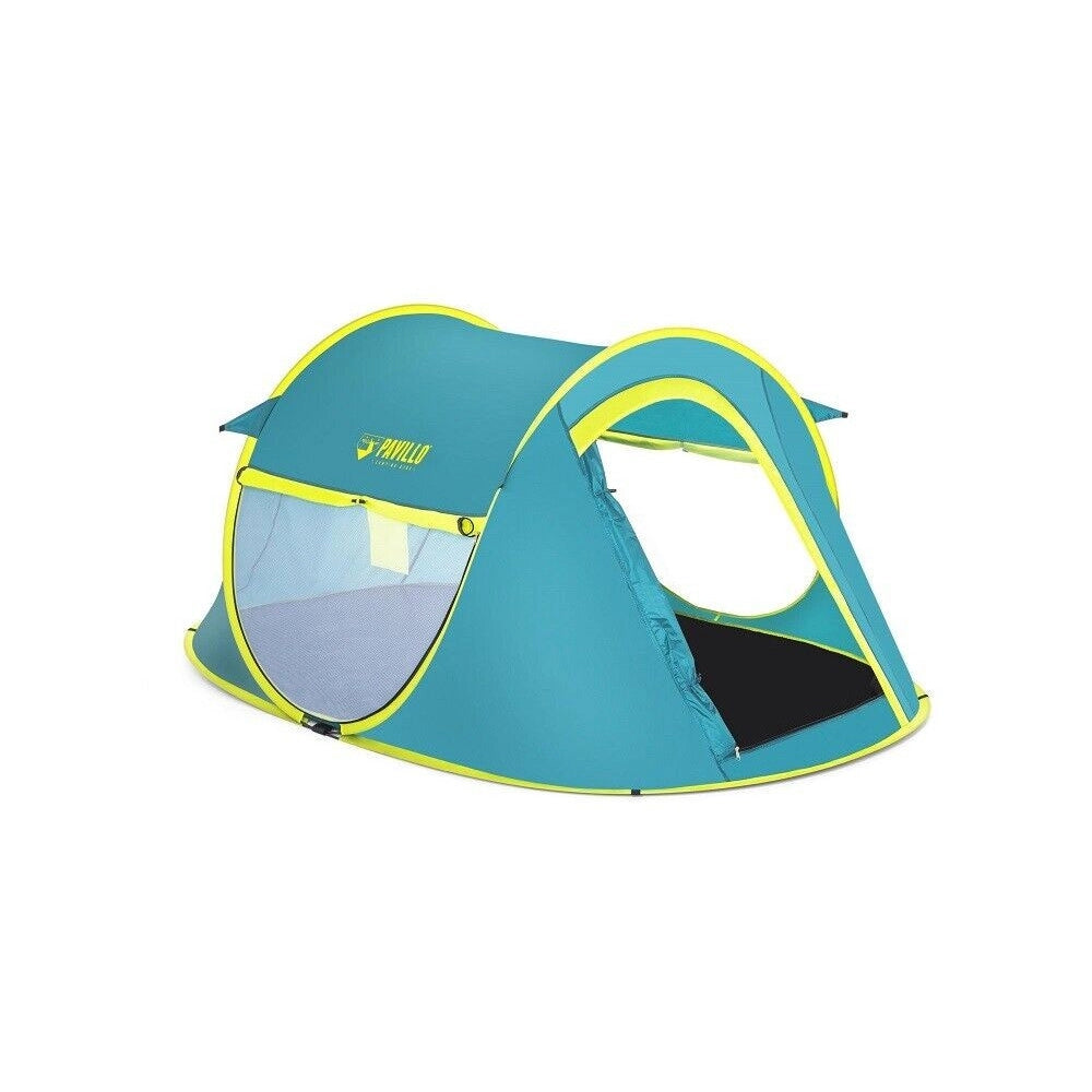 Trade Shop - Tenda Da Campeggio Pop-up 2 Persone Tasca Interna Zanzariera 235x145x100cm 68086 -