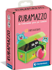 Rubamazzo, Mazzo di 40 Carte Illustrate con Giocattoli, 2-4 Giocatori,Clementoni, Eta 4-99 anni