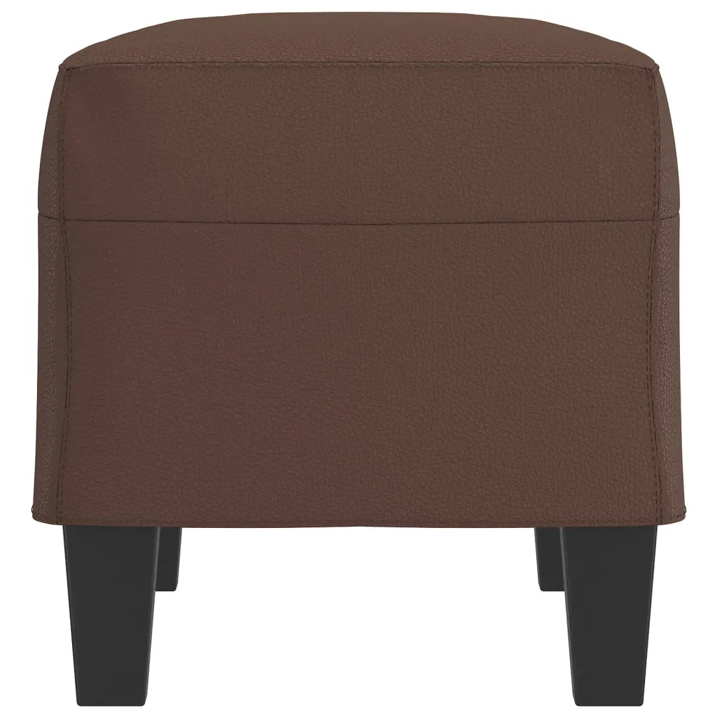 Panca Marrone 70x35x41 cm in Similpelle cod mxl 61146