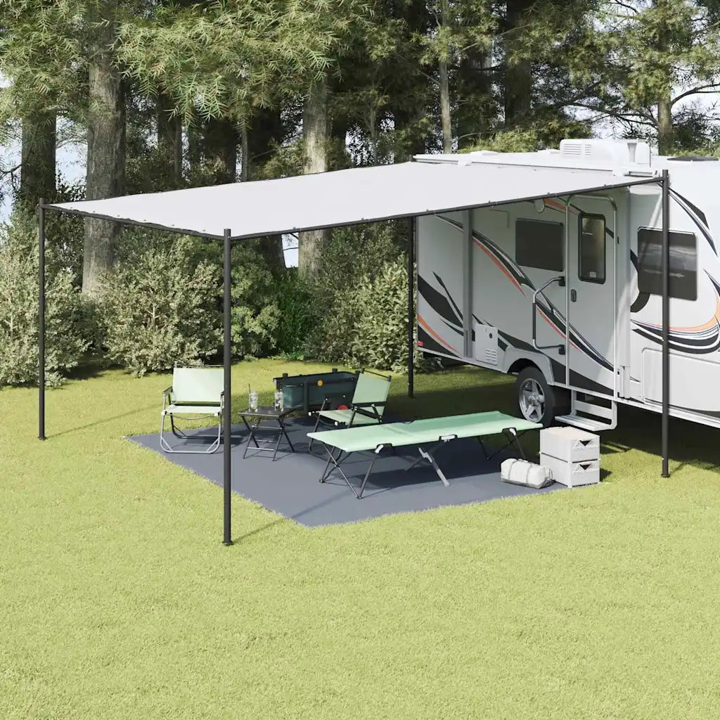 Tappeto da Tenda | Tappeto da campeggio Blu e Grigio 400 ¡Á 300 cm Polietilene