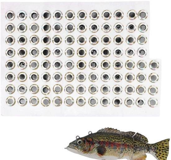 Accessori da pesca - Fischiatori artificiali 100 pezzo - Visogen artificiale - Simulazione 3D - Accessori per pescatori - Ageni di esca - Per pescatori