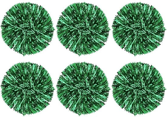 Pompoms 6 Stuks per Pacchetto - Pompoms per Cheerleader - Pompoms Sportivi - Pompoms per Danza - Decorazioni per Feste - Pompoms a Mano - Attività di Cheerleading