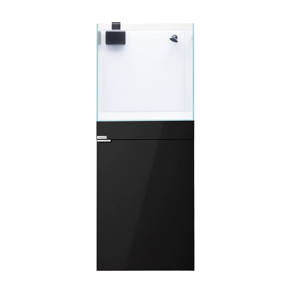 Aqpet Reef Kubic 50 marine cm50x50x50h - vasca in vetro extrachiaro con supporto e sump Colore: Nero