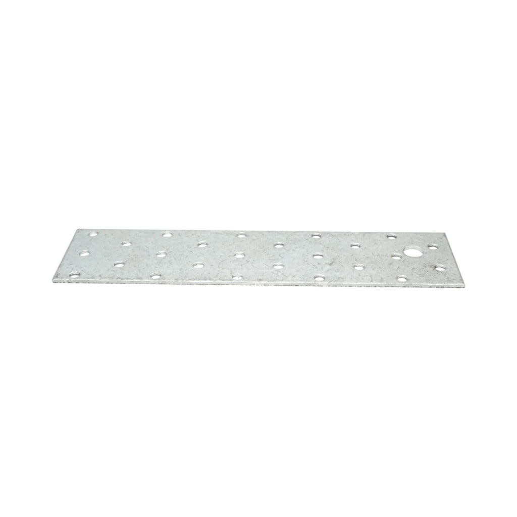 Piastra forata 50x200mm, spessore 2mm, acciaio zincato