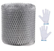Difesa da Ghiaccio in Alluminio - Copertura Anti-ghiaccio Anteriore - Difesa da Ghiaccio per Filtro - 12,7 cm x 6 m - Resistente all'Ossidazione - Difesa Anteriore Effettiva - Filtro del Tetto per Ghiaccio