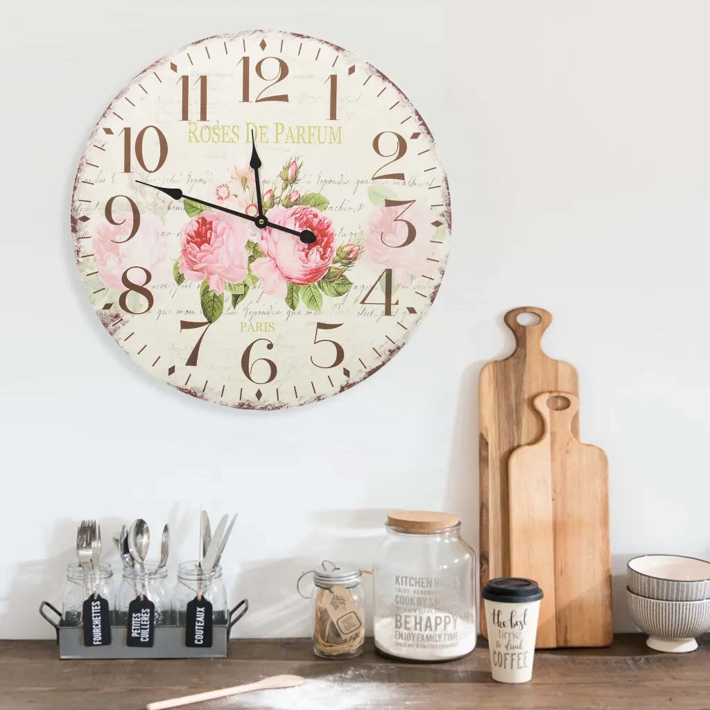 Orologio da Parete Vintage Fiore 60 cm 325177