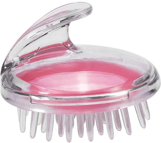 Massaggiatore per la pelle del capo - Spazzola per capelli e barba - Massaggio per la pelle del capo - Spazzola per shampoo - Strumento per la cura della salute - Colore rosa