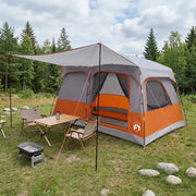 Tenda Familiare con tetto Grigio e arancione 320 x 210 x 180 cm 42028491