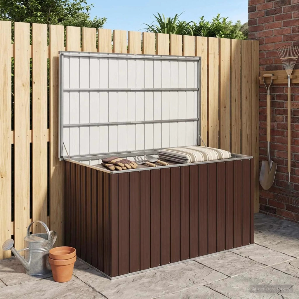 Baule da Giardino Marrone 171x99x93 cm 46272