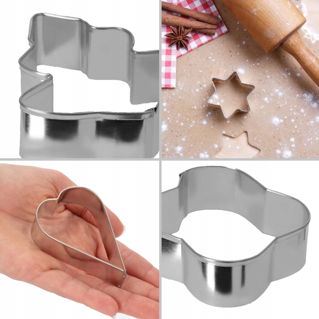 Set di 5 stampini per biscotti di pan di zenzero KADAX per Natale