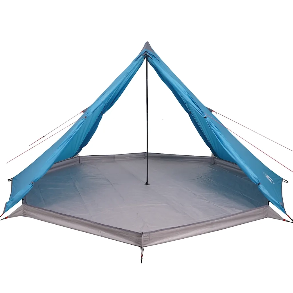 Tenda Familiare Tipi per 8 Persone-Tenda da campeggio Blu Impermeabile 659382