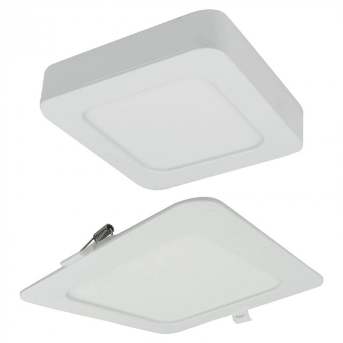 Plafoniera LED quadrata 18W CCT 2in1 bianca Ecolight