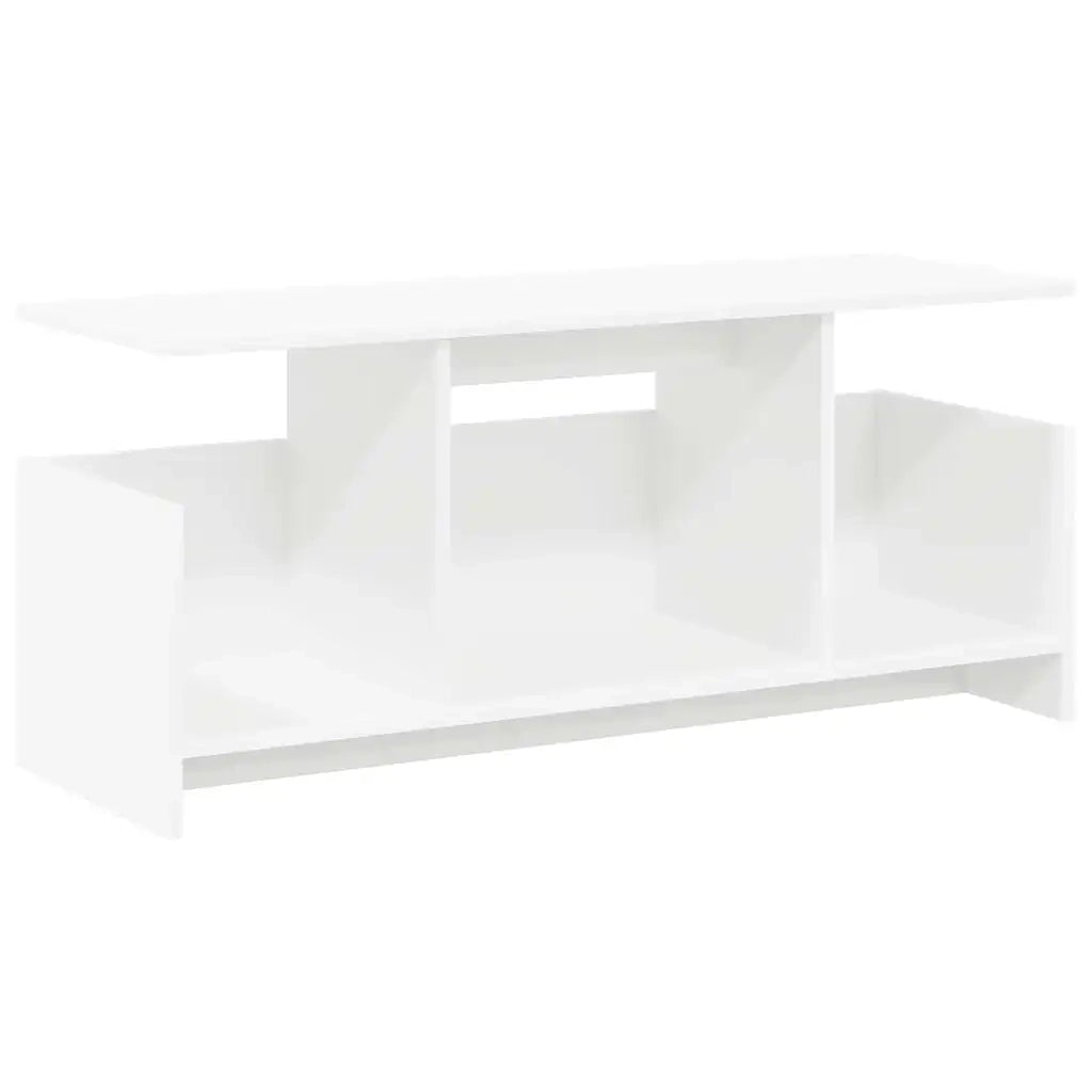 Supporto TV 102 x 35 x 45 cm Bianco Legno ingegnerizzato 890992