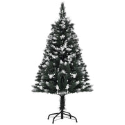 Albero di Natale Artificiale 120 cm ¨C zephmum ¨C Verde, Base in Acciaio Pieghevole