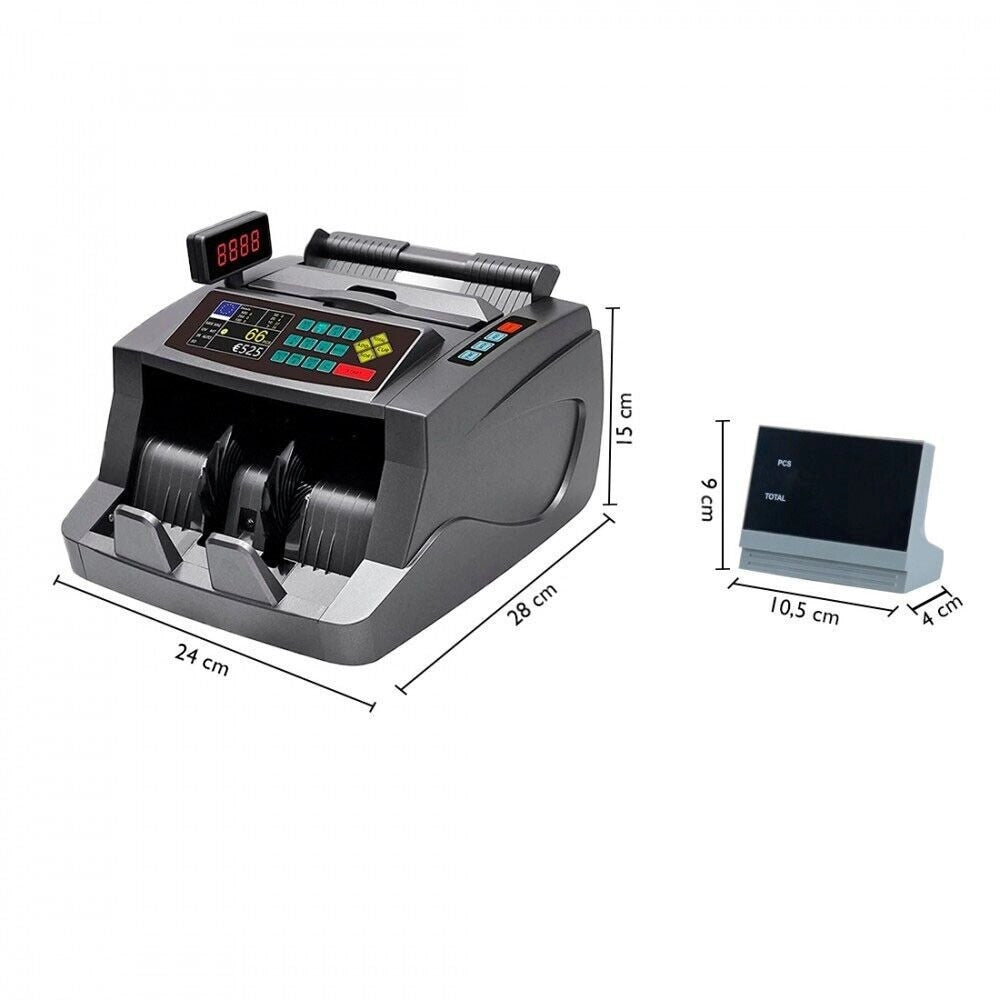 Trade Shop - Macchina Conta Banconote Automatico Multi Valuta Rivelatore Di Banconote False -