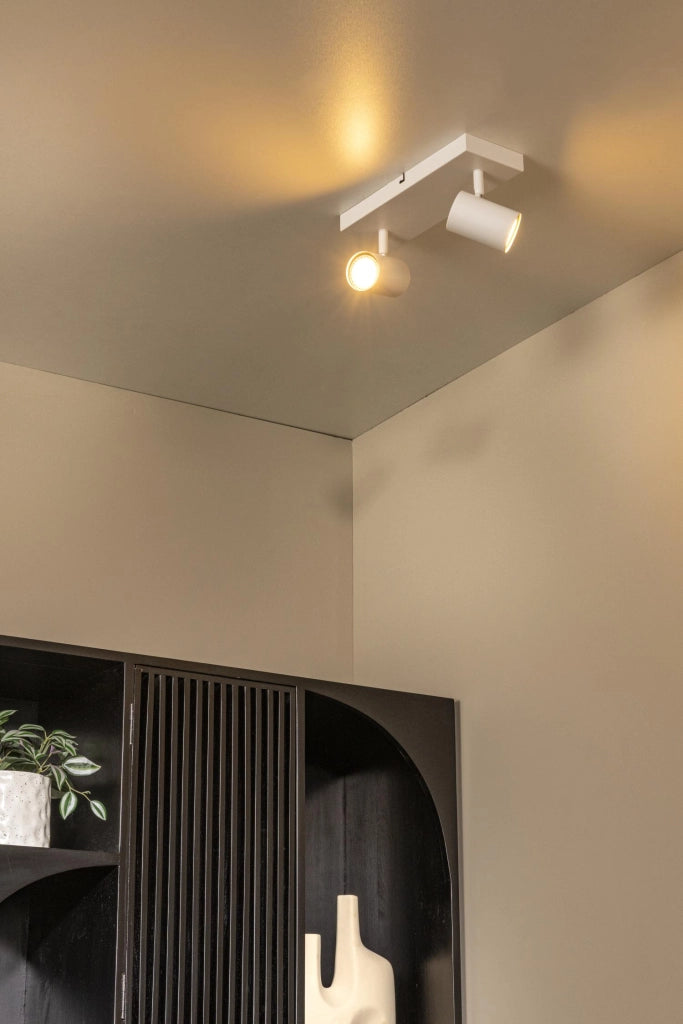Faretto da soffitto AMIGO 2xGU10 bianco metallo Lucide