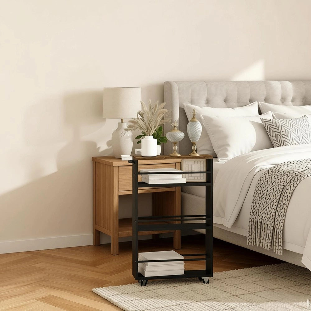 Carrello Multiuso Stretto ¨C Minimal ¨C Cucina con Ruote Portatile