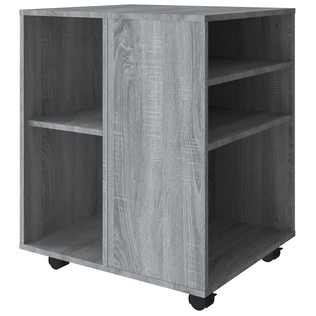 Armadietto con Ruote Grigio Sonoma 60x53x72cm Legno Multistrato cod mxl 49546