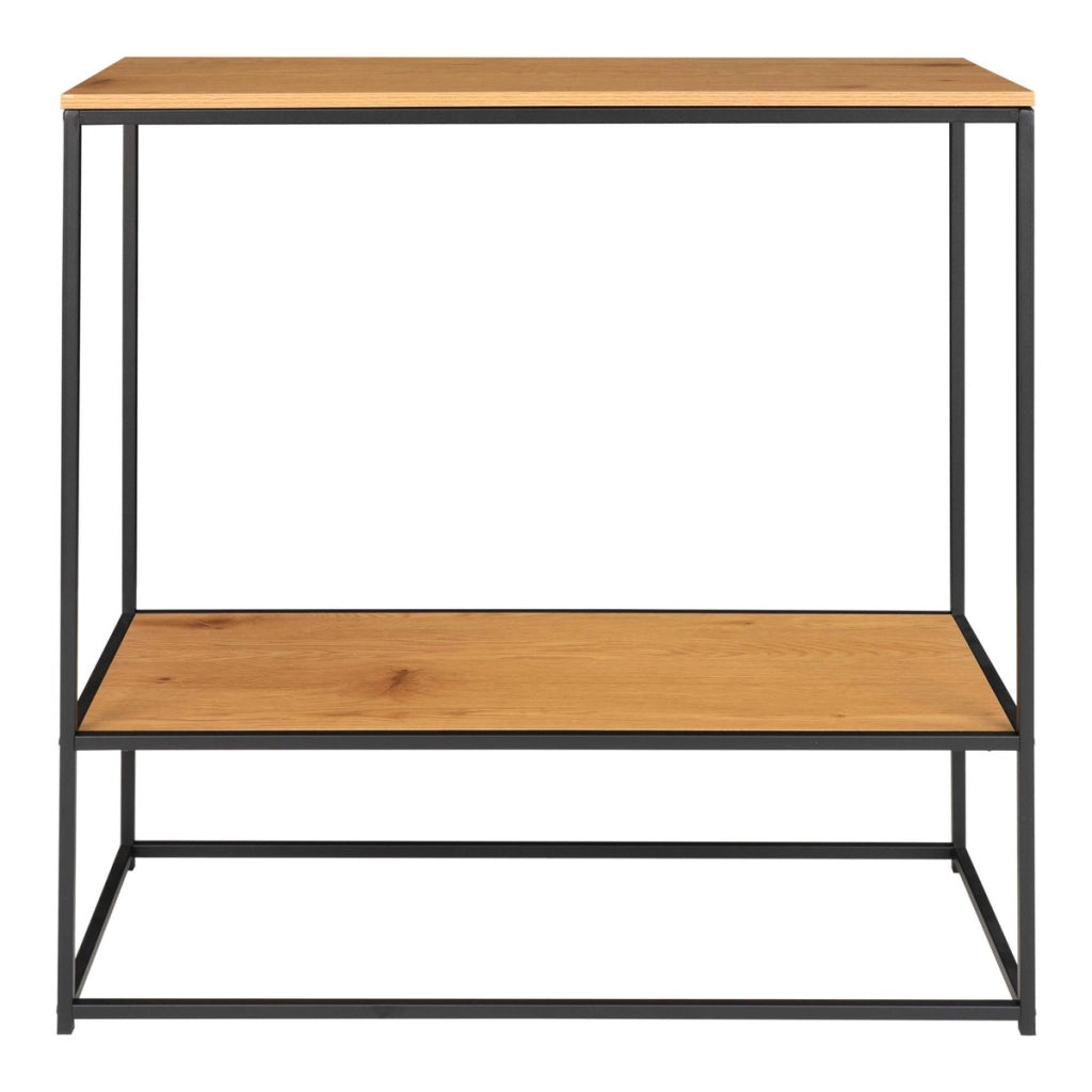 Tavolo Consolle Vita, Marrone, Metallo, 36x80x80 cm