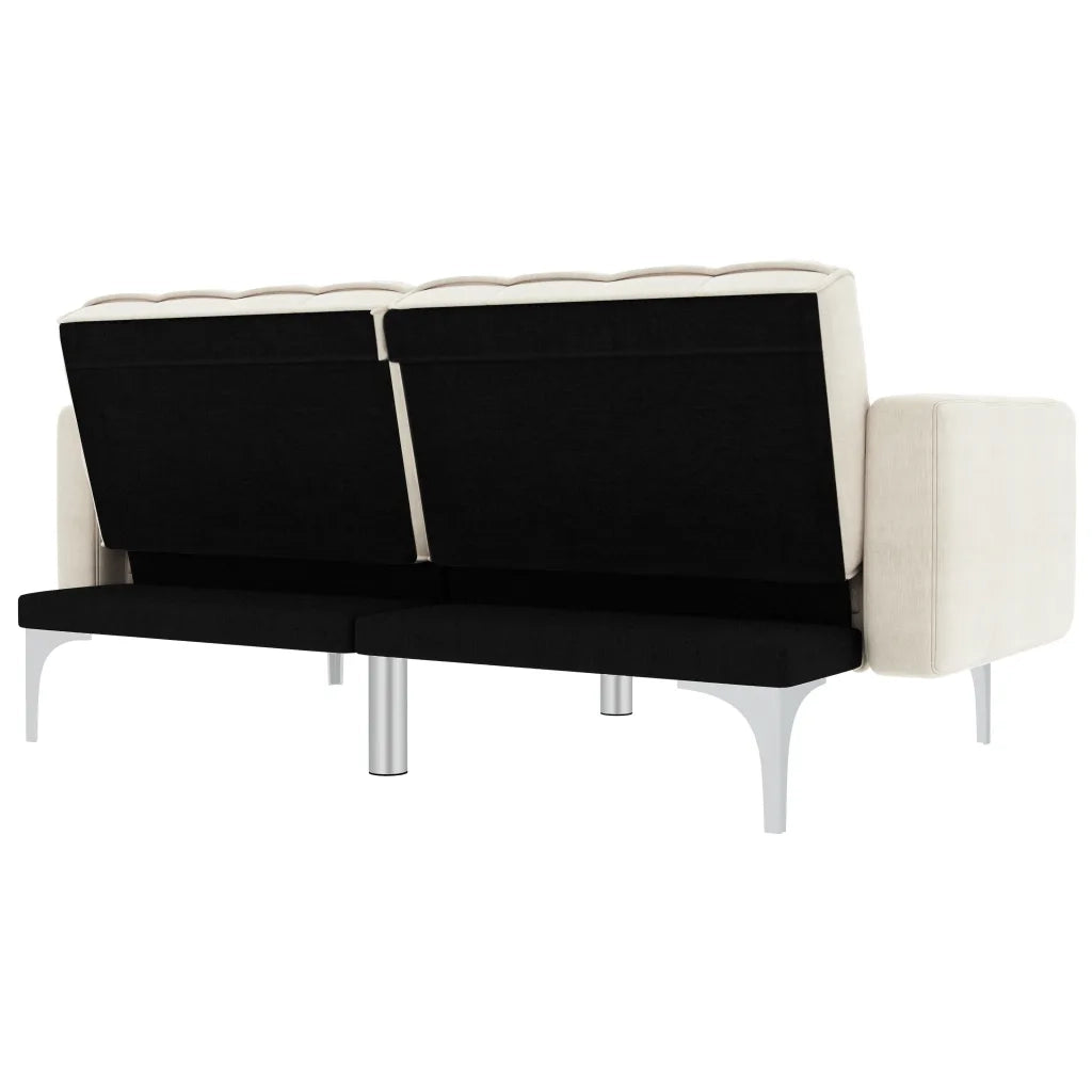 Divano Letto Crema in Tessuto cod mxl 25402
