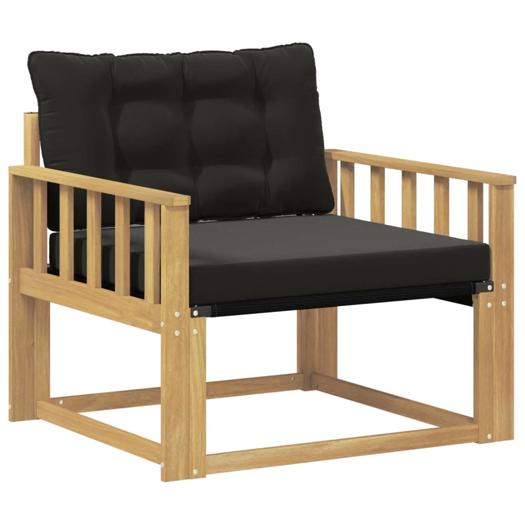 Set di divani da esterno-Sofa da giardino Legno di Acacia Massello e Textilene 546676