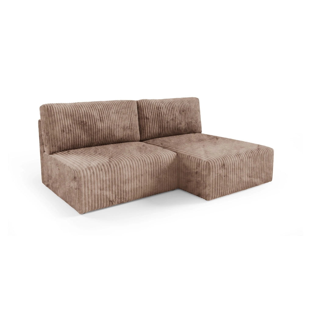 Pergola, Divano Letto con Penisola Contenitore, 210x149 cm Beige