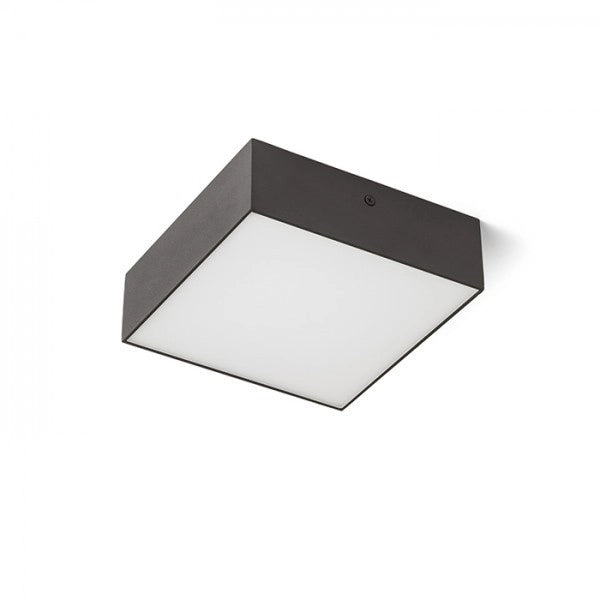 Plafoniera LARISA SQ 17 da soffitto nero 230V LED 15W 3000K