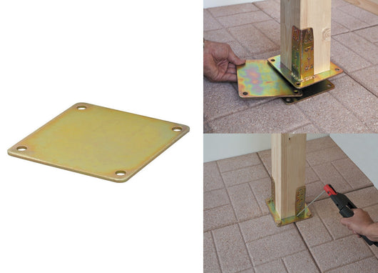 piastra piana in acciaio tropicalizzato mm 3,5x185x150 cod:ferx.3532