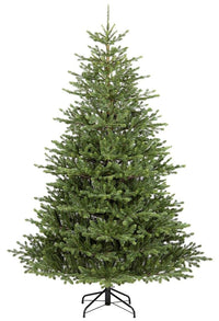 Albero di Natale Artificiale Realistico 240 cm 1538 Rami Montaggio a Ombrello Verde