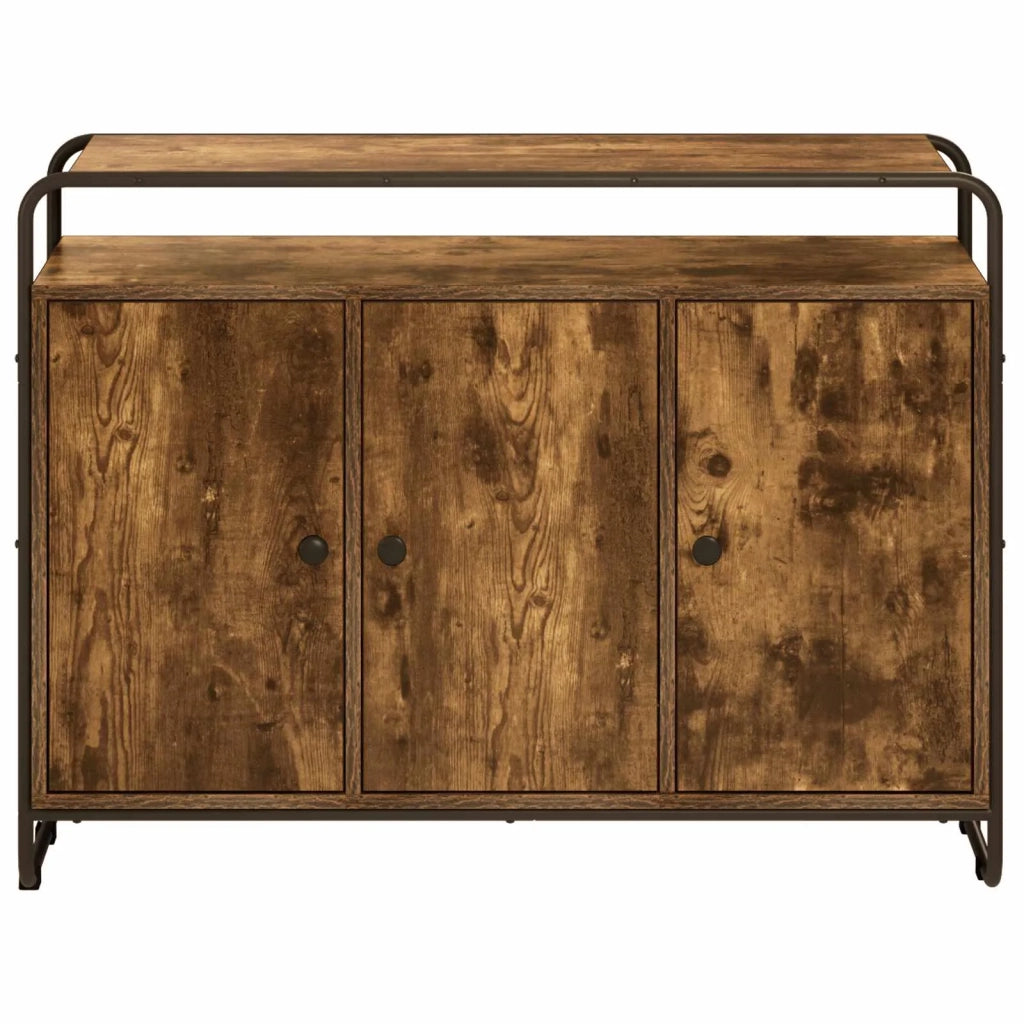 Credenza Rovere Fumo 102 x 35 x 75 cm Legno ingegnerizzato 8007986
