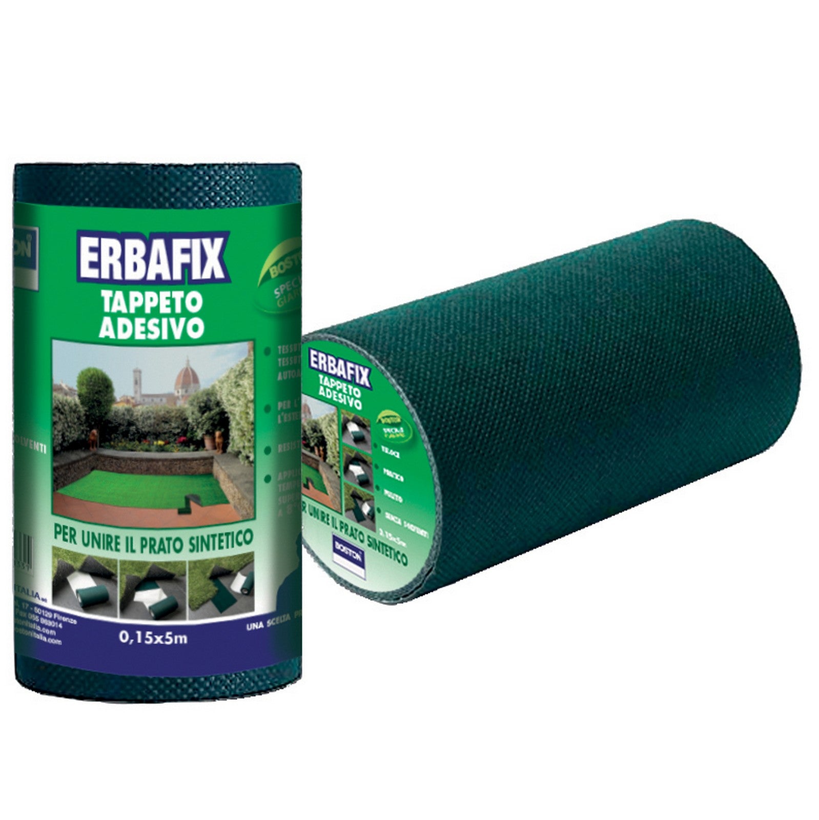 nastro adesivo erbafix x erba sintetica mm150x5mt cod:ferx.3533