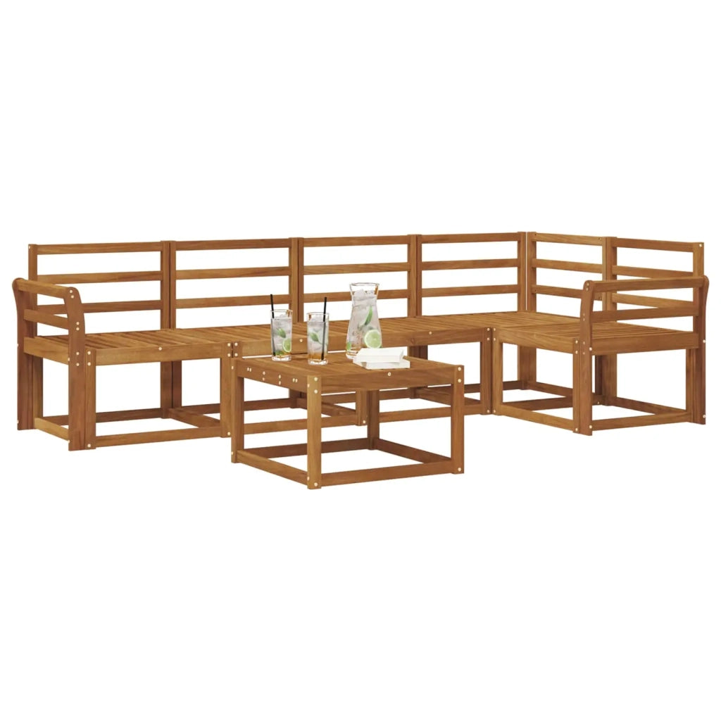 Set di divani da esterno 6 pcs Naturale