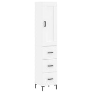 Credenza | Madia | Buffet da pranzo | Armadio da pranzo Bianca 34,5x34x180 cm in Legno Multistrato